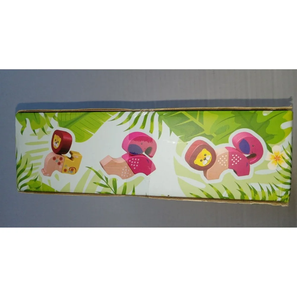 Kumba Magnetic Toys Elephant, Lion,‎ Zebra, Giraffe, Alligator AGES 1-99 New